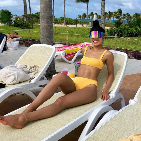 Fashion Nova Always At The Beach 2 Piece Bikini - Yellow - Picture 4 of 4